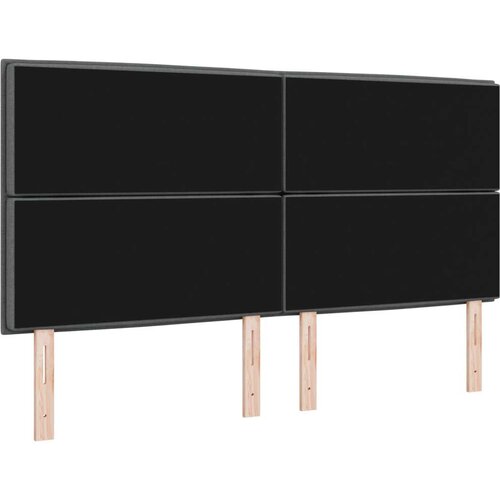  Naslon za glavu Tamno siva 180 cm Tkanina Slike
