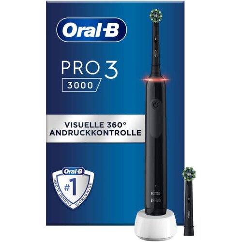Oral-b Pro 3 3000 Cross Action Black Cene