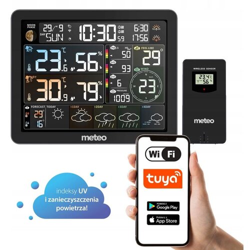 WIFI meteorolo&scaron;ka stanica + mjerač oneči&scaron;ćenja zraka Cijene