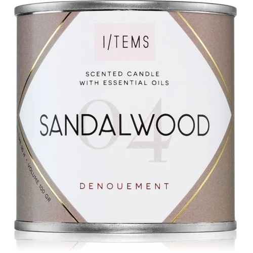 Items Essential 04 / Sandalwood dišeča sveča 100 g