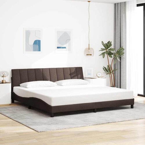  Okvir za krevet bez madraca Hanko tamnosmeđi 200x200 cm od tkanine Cene