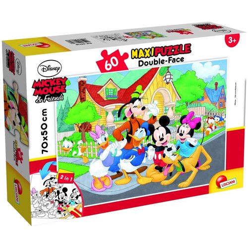 Lisciani Puzzle Maxi Disney Mickey 2u1 složi I oboji - 60 delova Cene