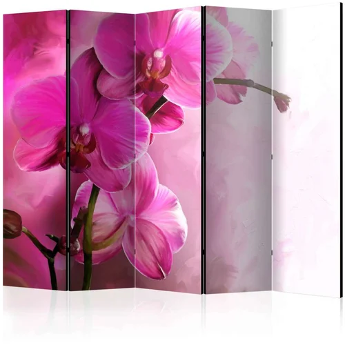  Paravan u 5 dijelova - Pink Orchid II [Room Dividers] 225x172