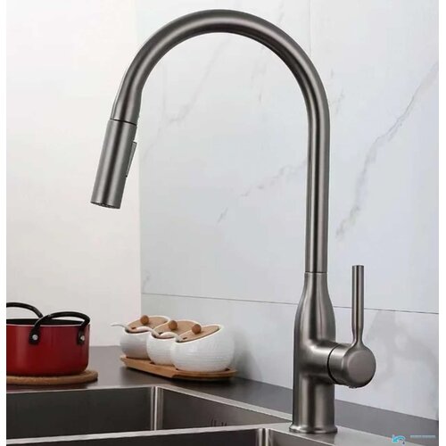EYN Izvlečna kuhinjska armatura | Pipa KS15174 &mdash; Gunmetal siva Cene