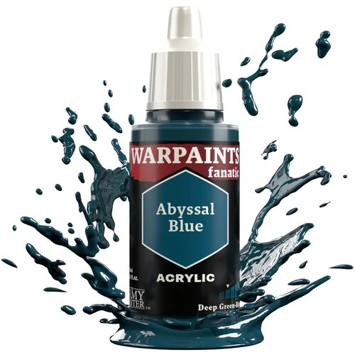 The Army Painter Warpaints Fanatic: Deep Green-Blues - Abyssal Blue Cene