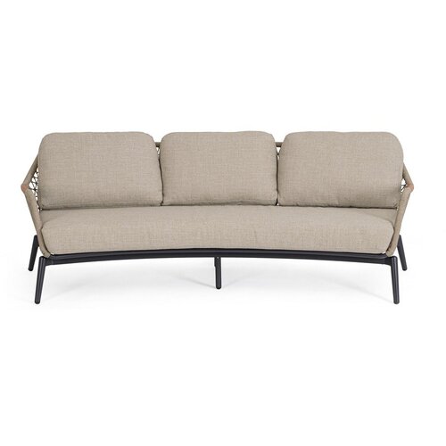 BIZZOTTO Svjetlo smeđa vrtna sofa od masivnog bagrema Eulero &ndash; Cijene