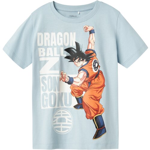 Name it Majica &amp;#039;NKMFRITZ DRAGONBALL&amp;#039; pastelno plava / ciglasto crvena / crna / bijela Slike