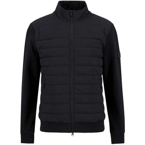 Barbour Collins Baffle Quilted Sweatshirt Black Crna Cijene