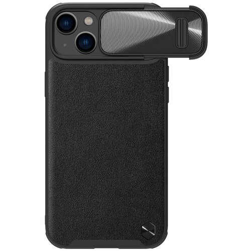 Nillkin Maska za telefon CamShield Leather S za iPhone 14 6.1 crna Slike