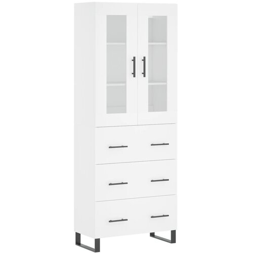 Maison Chic Visoka omara - Komoda - Predalnik bela 69,5x34x180 cm inženirski les, (21719100) Cene