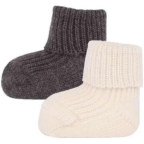 EWERS Čarape antracit siva / vuneno bijela