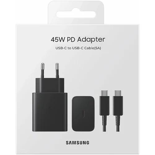 Samsung 45W PD Adapter USB-C with cable BLACK