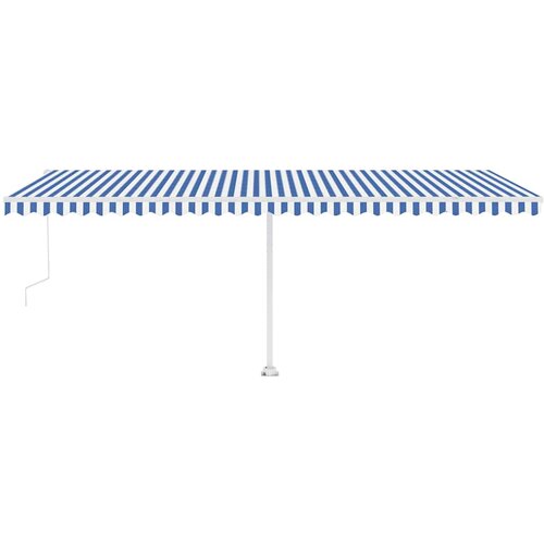  Automatska tenda sa senzorom LED 600 x 300 cm plavo-bijela Slike
