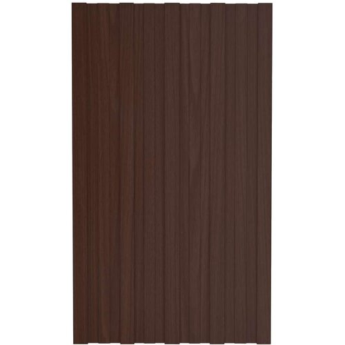  panel 36 pcs Smeđa 80 x 45 cm Pocinčani čelik - Smeđa 80 x 45 cm 36 Slike
