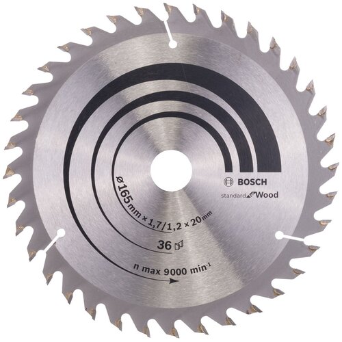 Bosch List kružne testere Optiline Wood 165 x 20;16 x 1.7 mm. 36 Cene