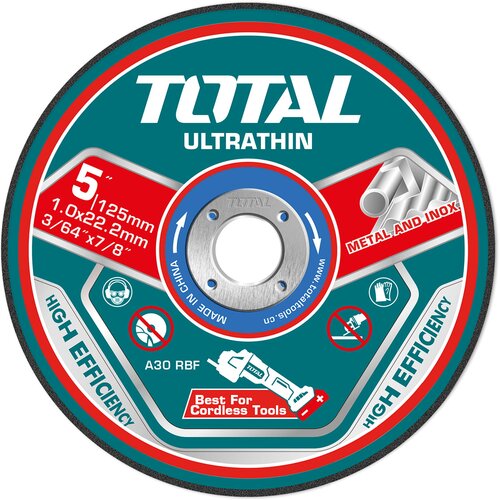 Total 25 kom/kompletu ultratanke ploče za rezanje metala 125x1x22,2 mm (TAC21012525) Cijene