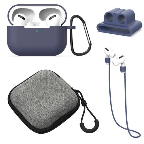 INF Za&scaron;čitni silikonski etui za brezžične Bluetooth slu&scaron;alke AirPods 1/2 generacije, komplet 5 kosov Blue, (5000074562) Cene