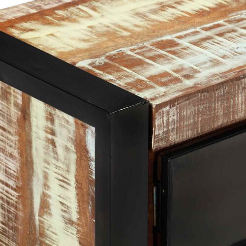  TV ormarić 120 x 30 x 40 cm od masivnog obnovljenog drva &amp;Scaron;arena Slike