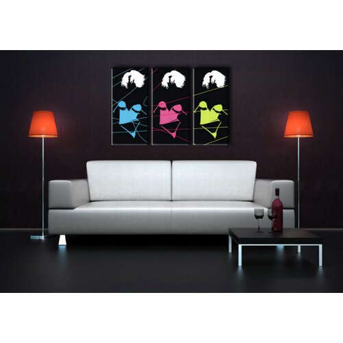 Ručno slikane slike na platnu pop art three sexy woman Slike
