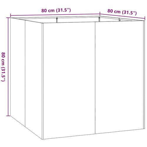  Sadilica 80x80x80 cm od pocinčanog čelika Slike