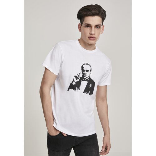 Merchcode Men&amp;#039;s T-shirt Godfather - white Slike