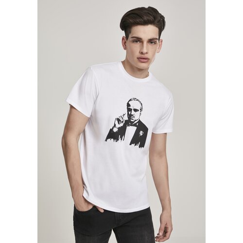 Merchcode Men's T-shirt Godfather - white Slike