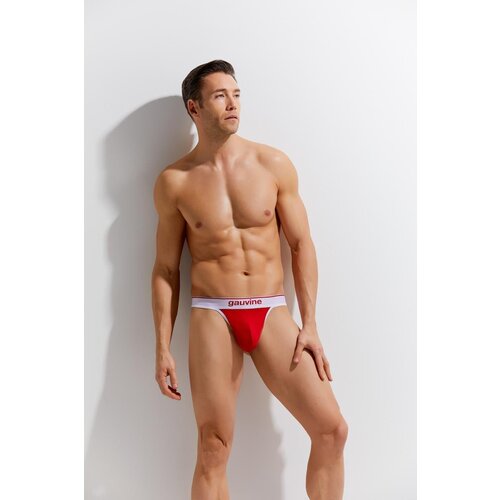 GAUVINE Tanga HlaČke With Elasticated Band Red-rdeča-m Slike