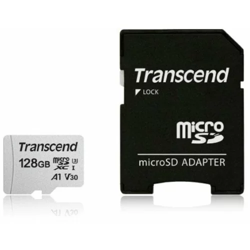 Transcend spominska kartica z SD adapterjem SDXC MICRO 128GB (TS128GUSD300S-A)