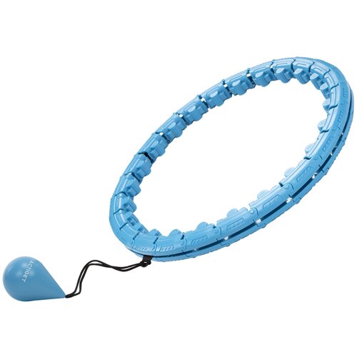 springos Hula hoop z utežjo, 24 elementov, zložljiv, s &scaron;pičkami za kardio in fitnes vadbo, modre barve., (5000218216) Cene