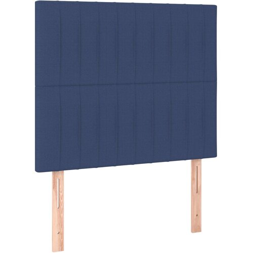  s oprugama i madracem plavi 100 x 200 cm od tkanine Slike