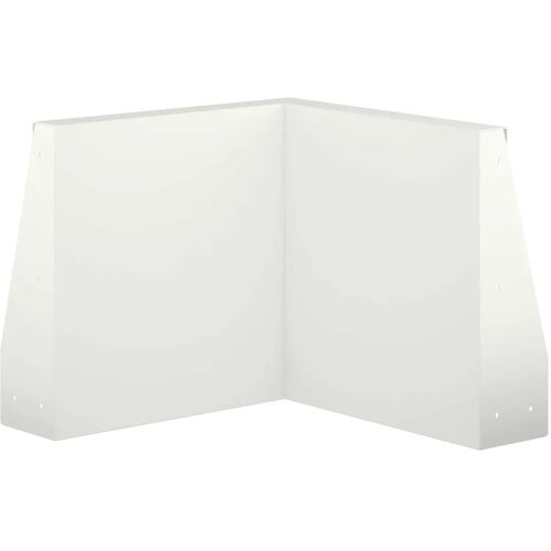  Zid za zadržavanje 2 kom. 50 x 50 x 30 cm Čelik Bijela - Bijela 50 x 50 x 30 cm 2 x 270&amp;deg; kut Slike