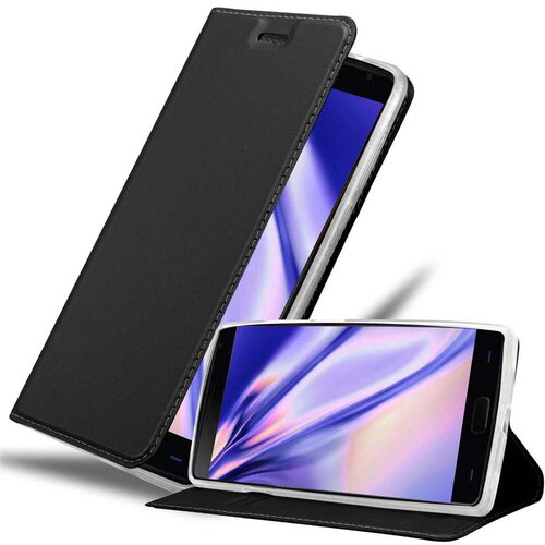 Cadorabo Ohi&scaron;je, združljivo z OnePlus 2 v klasična črna - Za&scaron;čitni ovitek z magnetnim zapiranjem, stoječo funkcijo in režo za kartice, (20558788) Cene