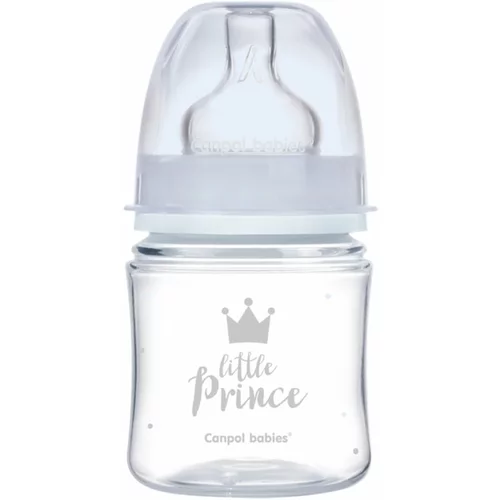 Canpol Royal Baby steklenička za dojenčke 0m+ Blue 120 ml