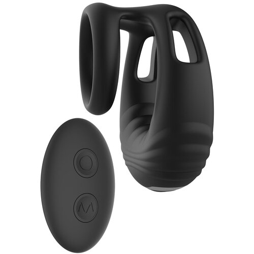 DREAMTOYS Ramrod Strong Vibrating Cockring with Remote Black Slike