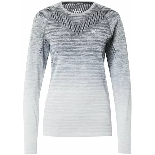 Asics Tehnička sportska majica siva / prljavo bijela