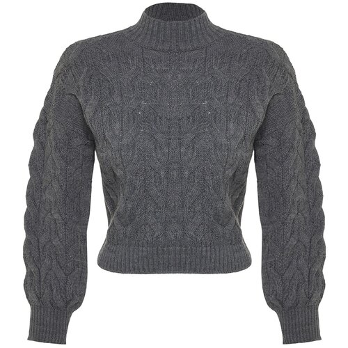 Trendyol Sweater - Gray - Regular fit Slike