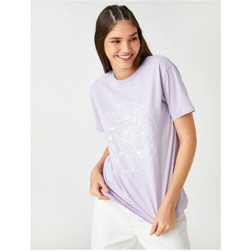 Koton T-Shirt - Purple - Regular fit Slike