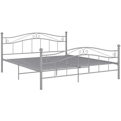  Za krevet sivi metalni 200 x 200 cm Slike