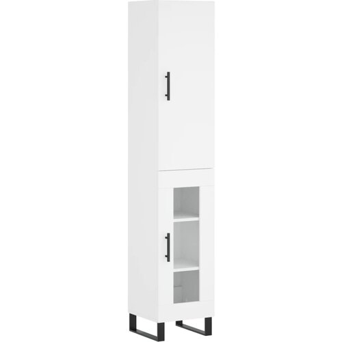 Maison Chic Visoka omara - Komoda - Predalnik bela 34,5x34x180 cm inženirski les, (21721719) Cene