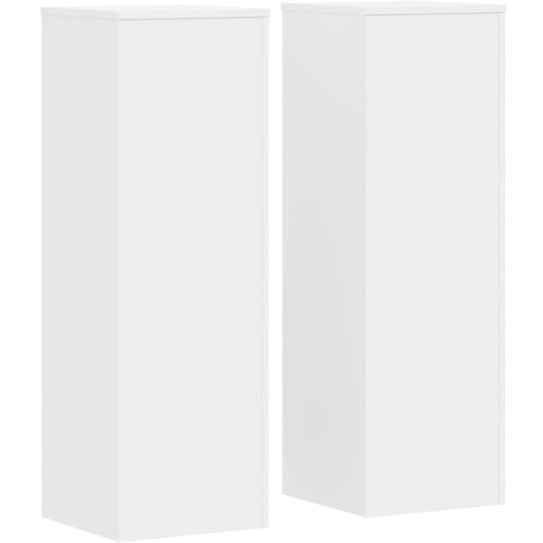 VidaXL Stojalo za rastline 2 kosa belo 33x33x100 cm inženirski les, (21366204) Slike