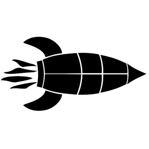  Samoljepljiva &amp;scaron;ablona &amp;quot;Raketa&amp;quot; 7 x 10 cm Slike