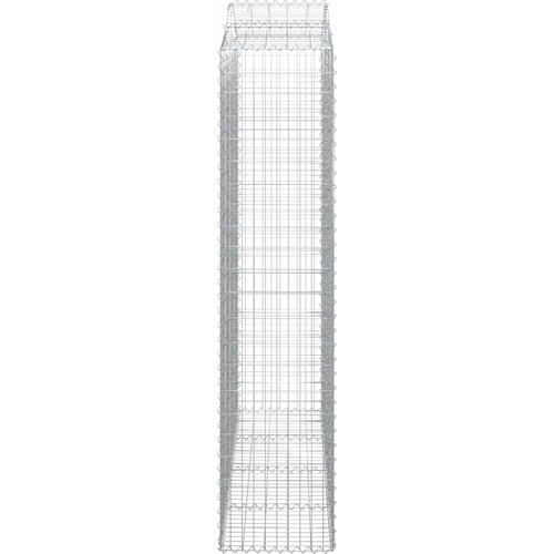  Lučne gabionske ko&amp;scaron;are 7 kom 200x50x220/240cm pocinčano željezo Slike