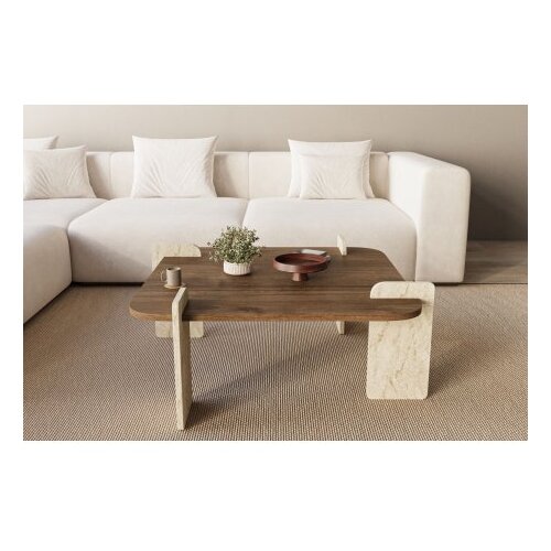 Hanah home sto za kafu afrolli walnut travertine Cene