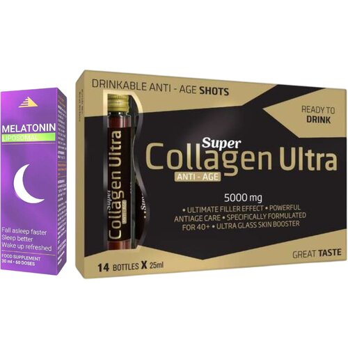  Aleksandar MN Super Collagen Ultra AntiAge 14x25ml + Liposomalni melatonin 30ml, 60doza Slike