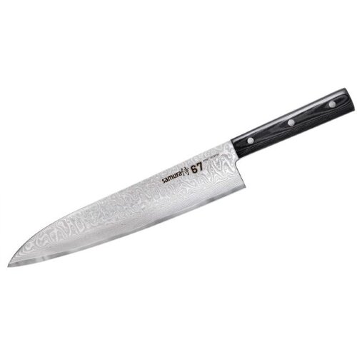 Samura DAMASCUS 67 Univerzalni kuhinjski kuharski nož 240 mm iz AUS 10 Dama&amp;scaron;čansko jeklo 61 HRC (67 plasti), (21227658) Slike