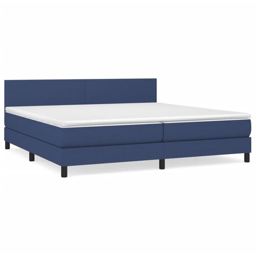 Maison Chic Box spring postelja - Vzmetna postelja z vzmetnico moder 200x200 cm blago SL6620, (21886092) Cene