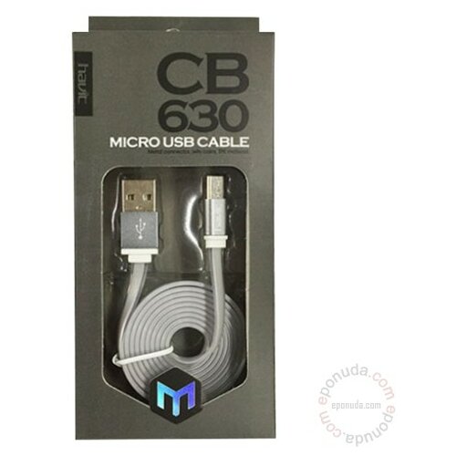 Havit CB630 USB Micro Kabl (Siva) kabal Slike