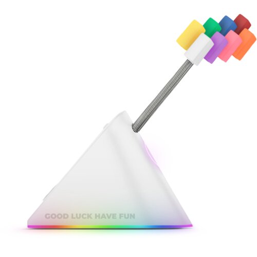 FragON Citadel RGB Mouse Bungee - držalo za miškin kabel z 8 barvnimi sponkami (bela), (20913315) Cene
