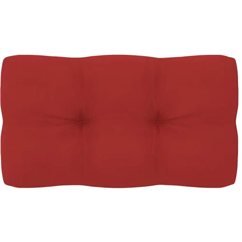 vidaXL jastuk za sofu od paleta crveni 70 x 40 x 10 cm