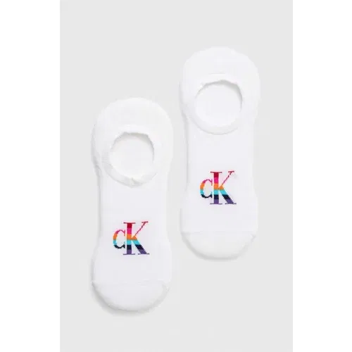 Calvin Klein Jeans Čarape 2-pack za muškarce, boja: bijela